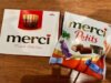 「ありがとう」の気持ちを込めてドイツのお菓子メーカー「Storck（ストーク）」のmerci（メルシー）チョコレート2種を公式SNSキャンペーンに参加の7名様にプレゼントします。